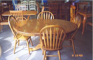 Hardwood Table and Chairs